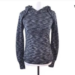 Maternity Black Spacedye Hoodie Size Small